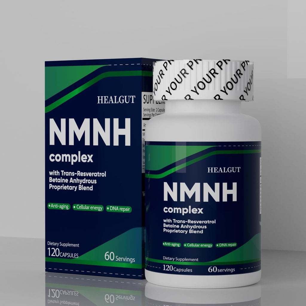 Integratore NMNH Premium per Anti-Aging Breakthrough - Boost NAD+ Livelli Liposome Capsule 120 Serve
