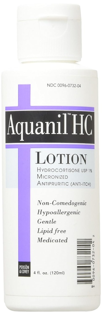 Aquanil Hc Hydrocortisone Lozione, 4 oz di Aquanil