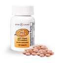 Multivitaminici One-Daily con minerali per uomini e donne (100 compresse) di GeriCare| Multi-Vitamin ad alta potenza & Multimineral Integratore alimentare per l'immunità, Energy| Supporto nutrizionale giornaliero completo