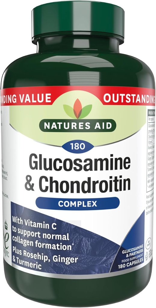 Glucosamina 500mg & Chondroitin 100mg Complesso 180 Vcaps