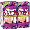 Nutrizione applicata 14-Giorni Acai Berry Cleanse - 56 compresse, Confezione da 2 - Peso-Loss Support Flush + Cardo Latte - 56 Total Servings