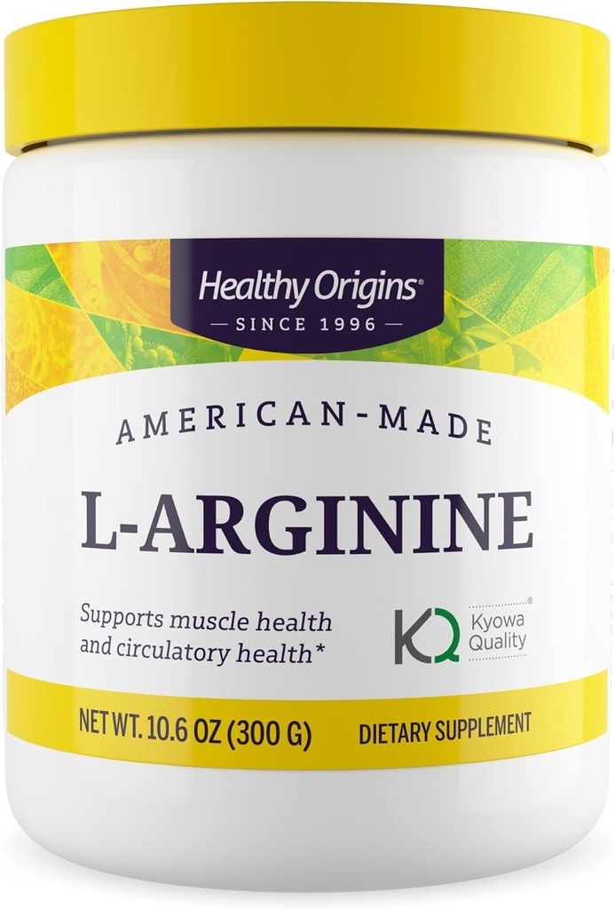 Origine sana - L-Arginina (American-Made, Non OGM, Gluten Free, Muscle Support), 10.6 Ounce