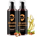Cuscinetto Lavaggio & Condizionatore per Uomo - Ammorbidimento & Hydrate con Olio di Argan & Jojoba - Controlli Dandruff & Itching per un Cuscinetto Fresco, Smooth & Tangle-Free - 2-Pack (4oz Ogni)