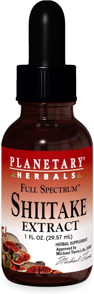 Supplemento dell'estratto di Shiitake di spettro completo di erbe planetarie, 2 oncia fluida