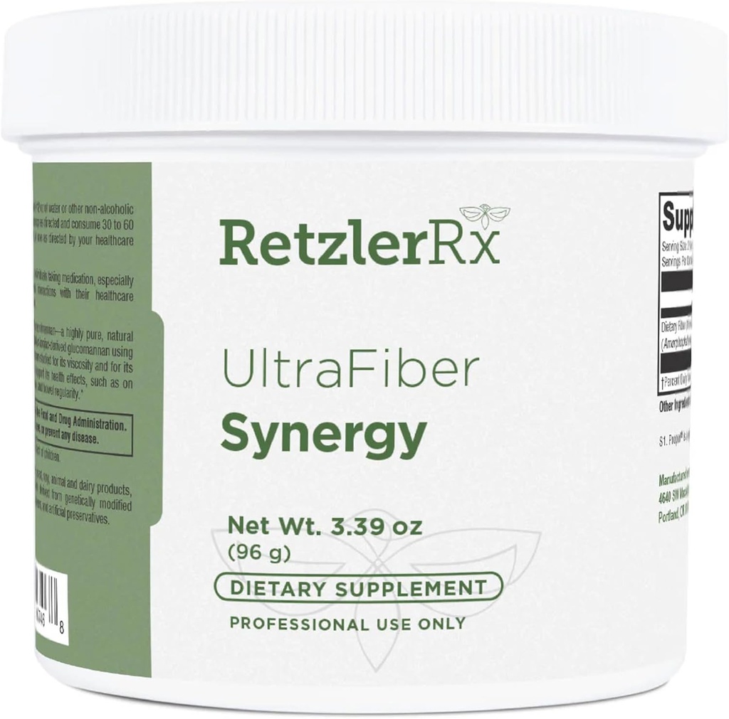 OrmoneSynergy Ultra Fiber Lean Powder Supplement - Natural Soluble Propolmannan for Satiety & Digestive Health - Prebiotic Fiber for Bowel Regolarità - Gluten-Free, Non OGM Formula