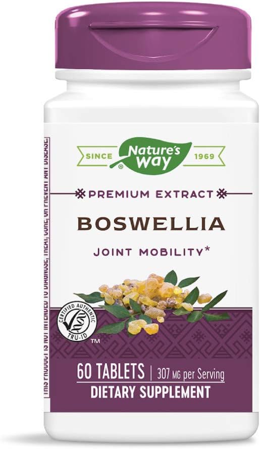 Boswellia standardizzata, 40% acido boswellico per porzione, certificato TRU-ID, vegetariano, 60 compresse, confezione da 2
