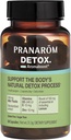 Pranarom - Aromaboost Detox Herbal Supplement - Elimina le tossine e i drappi Il Corpo - Latte Thistle and Zinc - Vitamine D3 ed E - Olio Essenziale Limonico - 60 Conte