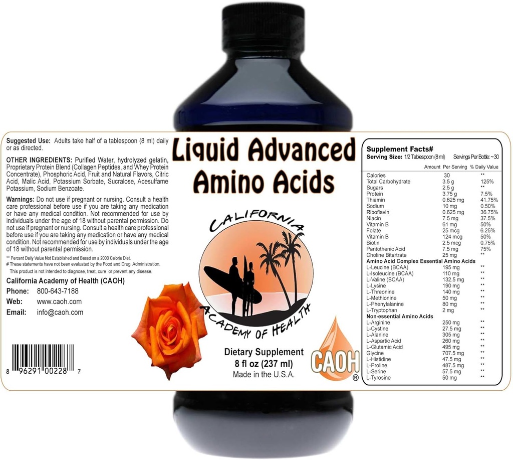 Aminoacidi Avanzati Liquidi 8 oz da CAOH