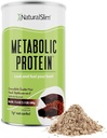 NaturalSlim Metabolic Whey Protein Powder Chocolate – Low Carb, Meal Sostituzione Shake w/Vitamins, Minerals & Amino Acid L-Glutamine | Great Taste and Very Filling Protein Shake, 10 Servings, 17.6oz