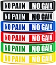 Nessun dolore No Gain Wristbands Motivational Bulk Inspirational Silicone Fitness Bracciali Stretch Unisex Sport Wristbands per adolescenti Uomini Donne