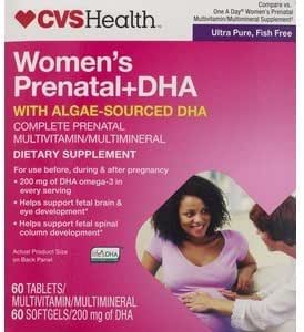 CVS DHA Prenatal Multivitamin 2 Step Program Tablets - 60 giorni