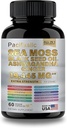 Sea Moss Black Seed olio Ashwagandha Ginger vitamina C & D3 con pepe nero per uomini e donne