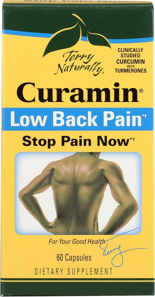 Terry naturalmente Curamin Basso Dolore - 60 Capsule Vegan - Supplemento Rilievo mirato, Supporta Cartilage & Comfort sano - Non OGM, Gluten-Free - 20 Serve