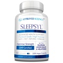 Approvato Scienza Sleepsyl - Supplemento al sonno - Radice Valeriana, Balmo di limone, Melatonina, Camomilla, L-Ornitina - Vegan, 60 capsule