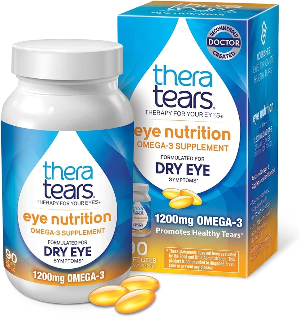 Thera Tears Nutrition Omega-3 Supplemento Easy Swallow Capsule - 90 CT