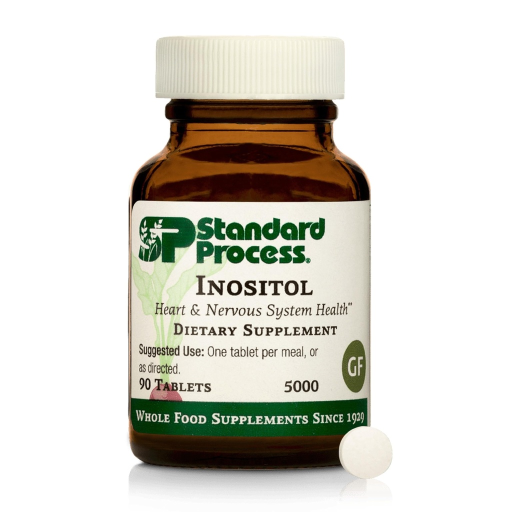 Inositolo di processo standard - Supporta il sistema nervoso, Metabolismo lipidico e salute cardiovascolare - Vegetariano, Senza glutine, Non-Dairy & Non-Soy - 90 compresse