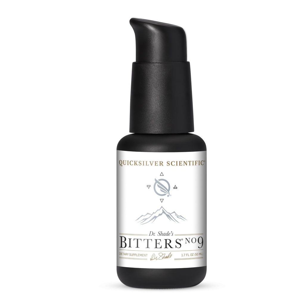 Quicksilver Scientific Dr. Shade's Bitters No. 9 - per la digestione - Agisce rapidamente Bitter Liposomali Digestivi con Thistle Latte, Radice Burdock & Olio Essenziale Ginepro - Supporto Digestivo (50ml)