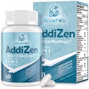 17-in-1 Brain Supplemento per memoria e messa a fuoco | Integratore naturale del cervello Nootropics per la cognizione del cervello, energia | ad alto assorbimento | L-teanina, Phytonutrient Blend e vitamine B6, B12 | 60 compresse