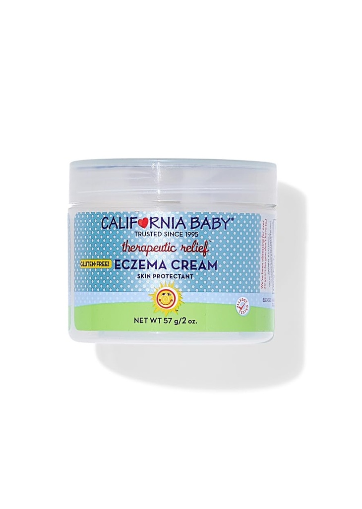 California Baby Eczema Cream | Trattamento Eczema senza steroide | Oatmeal Colloidale + Aloe Vera | Lozione Eczema lenitivo per bambini + adulti | 57 g / 2 oz.
