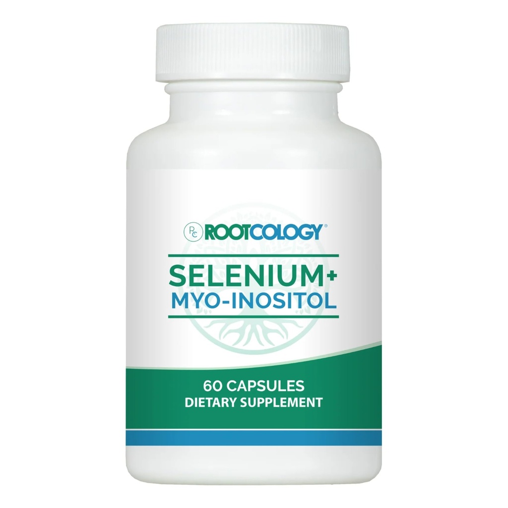 Rootcology by Dr. Izabella Wentz | Selenium + Myo-Inositol | Miscela completa per promuovere l'equilibrio dell'ormone e la salute del sistema immunitario | 60 capsule