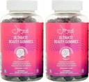Joyce Giraud Ultimate Beauty Gummies, alimentazione da 60 giorni, supporta l'idratazione della pelle e il tono sano della pelle, 180 Gummies