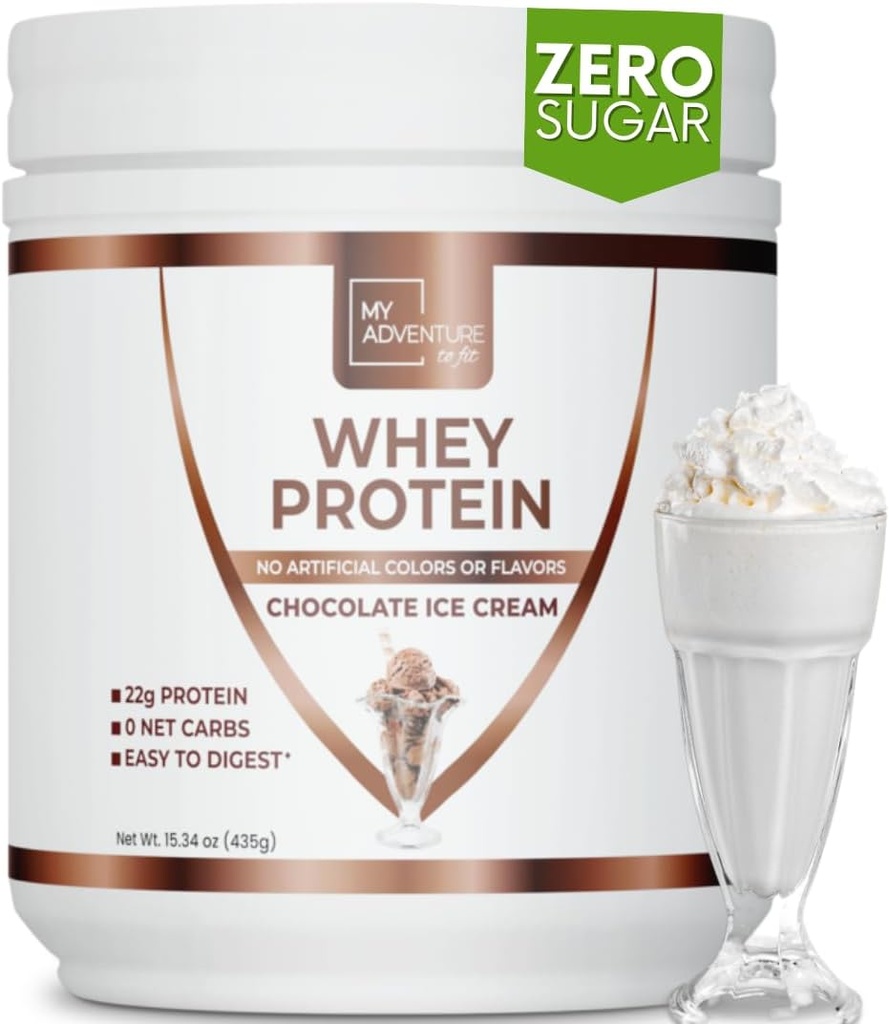 La mia avventura per adattare la polvere di proteine dell'isolato del siero di latte - polvere di proteine del carb bassa per le donne - addolcita con proteine isolate del siero di Stevia per la crescita del muscolo - polvere di proteine (Chocolate Ice Cream, 15 Servings)