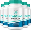 Rize labs ProMind Complex Supplement, Organic Memory Supporting Formula per rafforzare il cervello, usato per aumentare la memoria - Confezione di 5 (300 capsule)