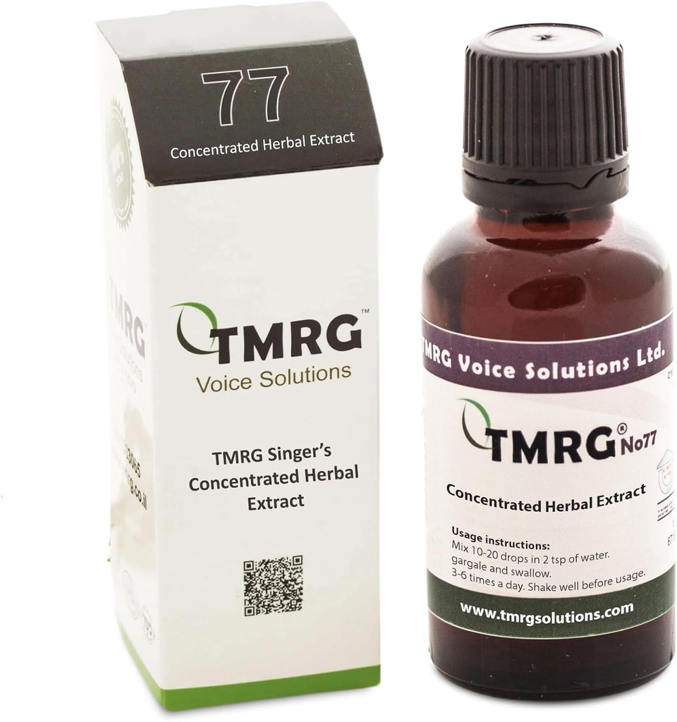 Singer’s Concentrated Vocal Remedy (#77)-Herbal Solution for Vocal Rehabilitation|Riduce Vocal Pain & Vocal Folds Swelling-Improves Vocal Depth, Tone and Power|Warms-up e Invigorates the Voice