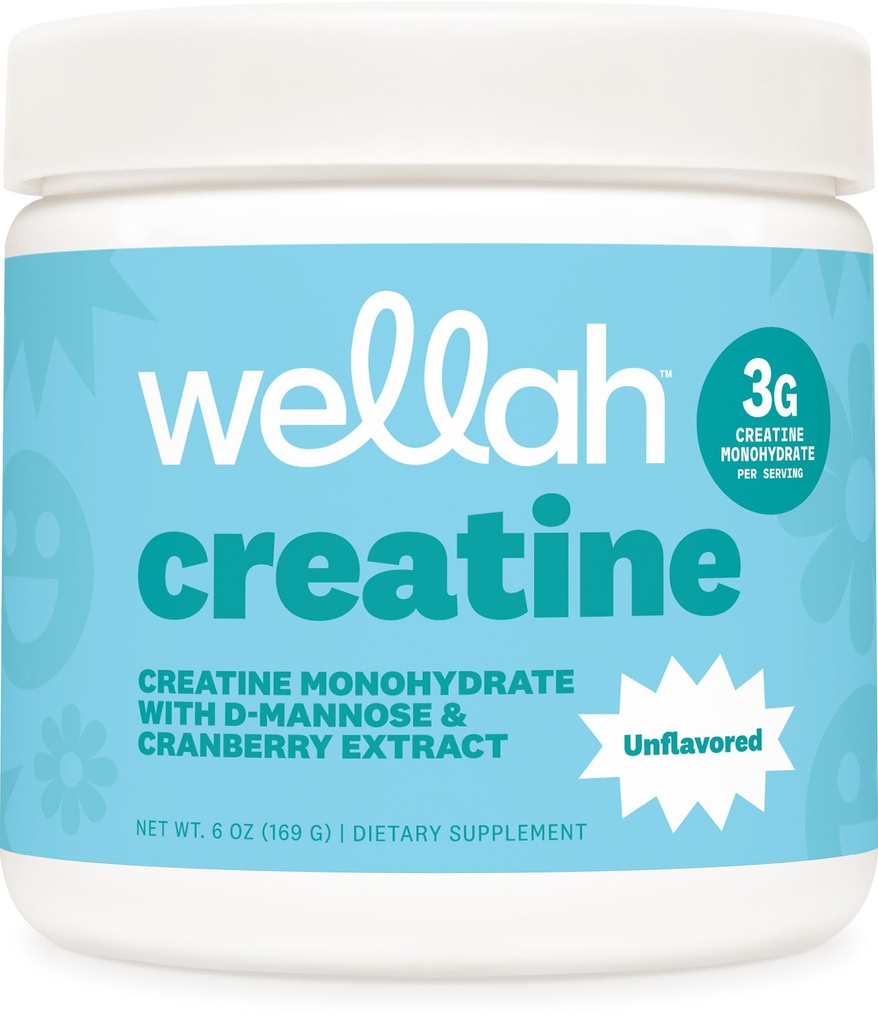 Wellah Creatina per le donne (50 porzioni, non aromatizzato) - Creatina monoidrato con Dandelion & Cranberry Extract