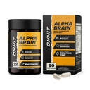 ONNIT Alpha Brain Nootropic Brain Supplemento per Focus, Memoria, Clarity mentale, Supporto cognitivo con L-teanina e Vitamina B6, 90 Conte