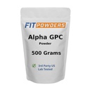 Polvere alfa-GPC 500 grammi, non OGM Alpha GPC Supplemento Choline Powder, Vegan, Terze Parti Testata, Pre-allenamento, Memoria e Focus, con Scoop