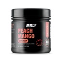 Amino+ Polvere - Pre e Post Workout con Caffeina + Estratto di tè verde - BCAA, Aminoacidi, Zucchero Zero, Calorie Bassa, Gusto Superiore, 40 Serve (Peach Mango)