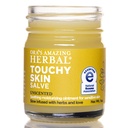 Stupefacente erbe di Ora, Touchy Skin Salve, Eczema Crema Trattamento, Anti-Itch Crema per Bambini e Adulti, Calendula Unguento per Sensitivo Naturale, Fragranza Libero, Pelle Secca Balm 1 oz