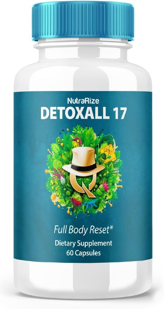 DetoxAll 17 - DetoxAll 17 Full Body Reset, DetoxAll17 Integratore alimentare per Salute e Benessere Complessiva, Massima Forza All-Natural Pills to Boost Energy, Detox Tutti 17 Recensioni (60 Capsule)