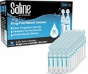 Saline Ampoules - Soluzione salina per nebulizzatore, cloruro di sodio 0,9%, pulizia nasale per bambini, bambini, & adulti, cura nasale sterile, pulizia del tessuto - 50 conte (5ml ciascuno)