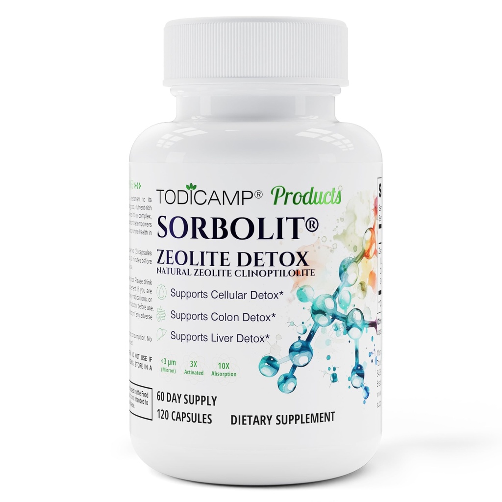 Zeolite Detox Capsule - 120 Zeolite Capsule - 1-2 μm Clinoptilolite Zeolite Detox - 2 mesi Alimentazione Zeolite Clinoptilolite Capsule - Zeolite Sorbolit Detox - Zeolite Pills