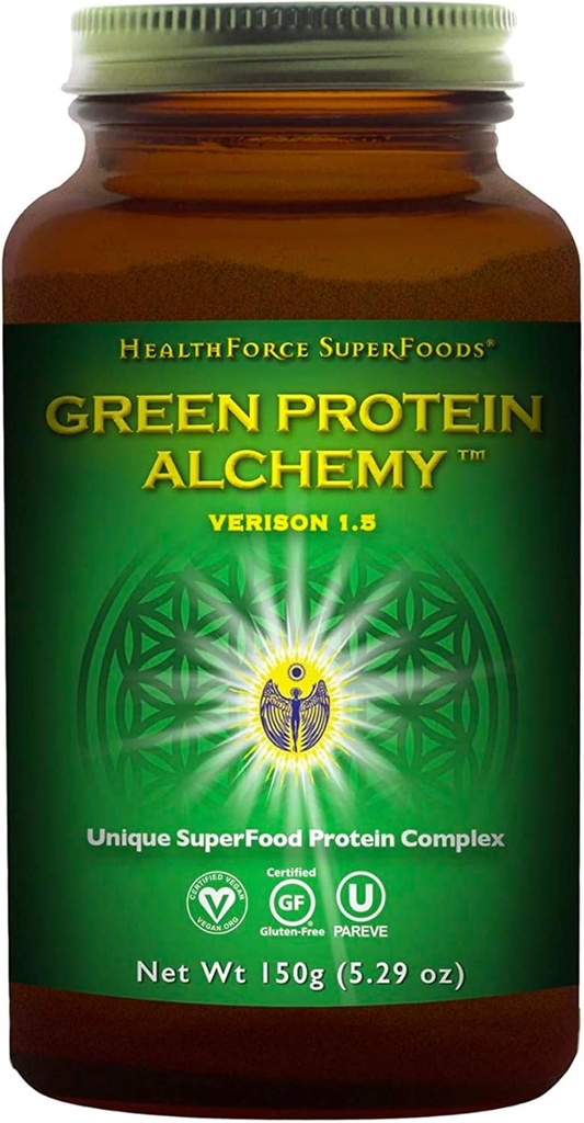 Alchimia delle proteine verdi di Superfood - polvere da 500 g
