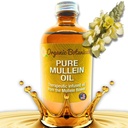 Olio di Mullein - Gocce di olio d'orecchio organico per Earaches, Tinnitus & Kids - Estratto di erbe per sollievo (4 oz)