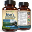 Migliore Multivitamina per gli uomini | Completamente Multivitaminerali e Multiminerali degli uomini con oltre 20 vitamine A, C, D, E, B12, Zinc & More Vitamine essenziali per la salute umana | Energia, Focus & Immune. 120 capsule