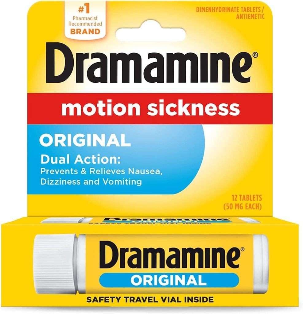 Dramamine Formula originale - 12 ct, Confezione da 4