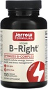 Jarrow Formulas B-Right - Formula B-Complex della vitamina di basso odore - Supporto per l'energia e il metabolismo - promuove il cervello, il cuore e la salute cardiovascolare - 100 Serve (Pack of 1)