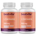 BESTVITE L-Carnosine 500mg (240 capsule) (120x2) Nessun filler - No Stearates - Non OGM - Gluten Free