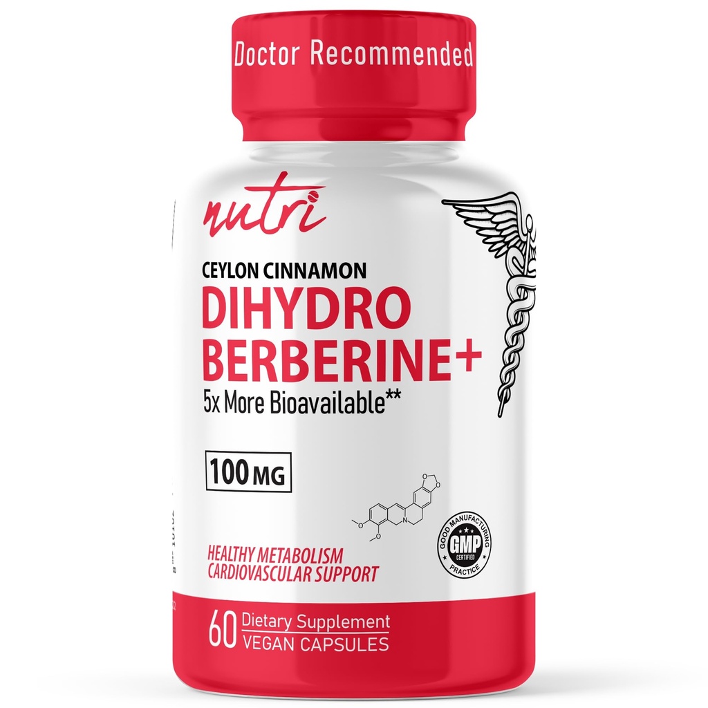 Supplemento 100mg 60 capsule - con Ceylon Cinnamon - 5X Più efficace della berbina regolare HCL