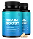 Nootrix Brain Boost Nootropic Supplement | Supporta memoria, messa a fuoco mentale, salute cognitiva & energia | Promuove la funzione sana del mood & del cervello | Ginkgo Biloba & DMAE | 120 capsule