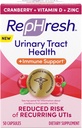 Rephresh Cranberry Urinary Tract Health Plus Integratore Immune, Blended with Vitamin D + Zinc - 50 Count