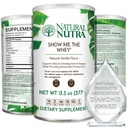 Natural Nutra Grass Fed Vanilla mi mostra la polvere di aumento della polvere della proteina di Whey, migliora il flusso fluido del corpo, supporta la salute e migliora l'immunità, senza glutine, senza zucchero, non OGM, 13.3oz