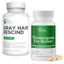 DR VITAMINA SOLUZIONI Grigio Rescindo capelli e bruciatore grasso termogenico Bundle - 60 Caps