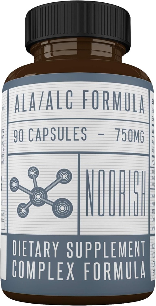 Acetil L-carnitina con acido lipoico alfa - ALCAR ALA - Acido lipoico alfa con acetil L-carnitina - 525 mg ALCAR - 225 mg ALA - 90 capsule