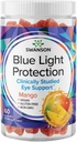 Swanson Mango Lutein e Zeaxanthin Blue Light Protection Gummies - 60 Gummies - Vegan Vision Supplemento per la salute retina e maculare