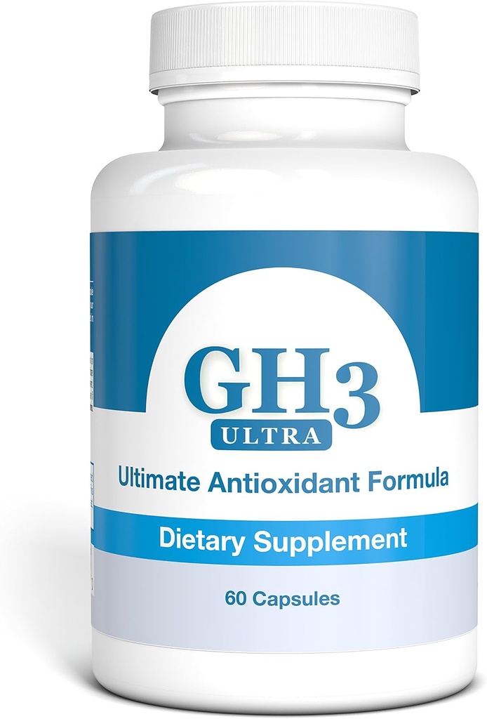 Nattura G-H3 Ultra, Ultimate Antioxidant Formula - Nuovo, Migliorato Anti-Aging Complex (Ginkgo Biloba, R-Alpha Lipoic Acid, Coenzyme Q10, Acetil L-Carnitina, Vitamina B6) - 60 Caps
